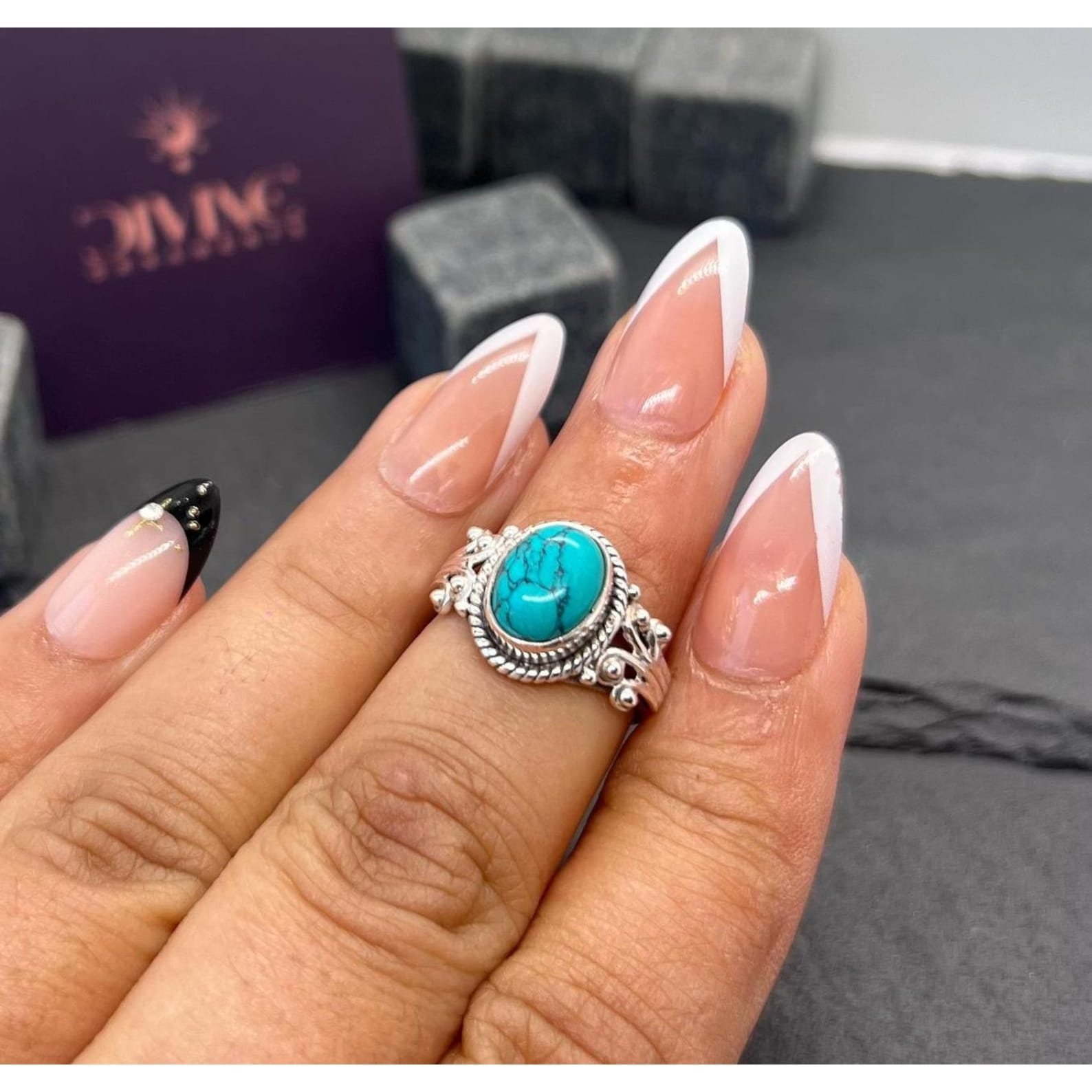 Sterling Silver Gemstone Ring